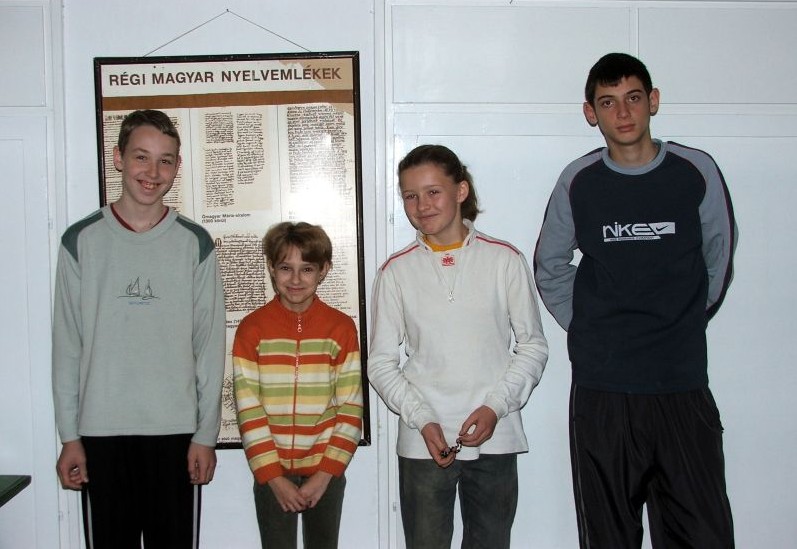 A győztesek (balról jobbra): Dávid Ádám, Csík Eszter, Pálfi Nikolett, Feri Zsolt