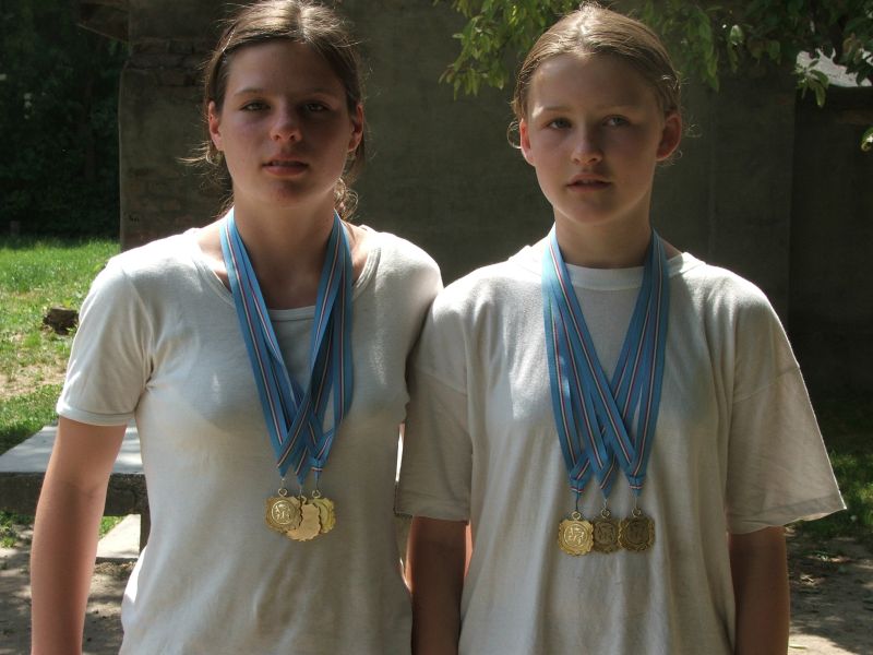A két legeredményesebb sportoló: Szabó Vera és Pálfi Niki